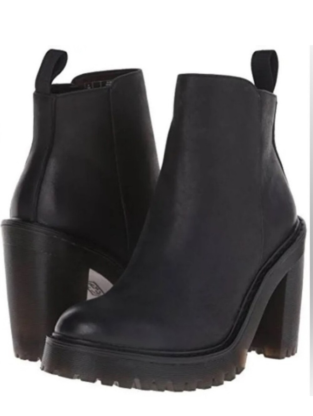 Dr. Martens Magdalena Black Leather Ankle Boots